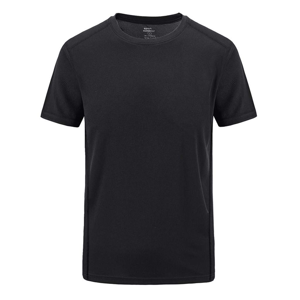 Men T-Shirt,Men's Summer Casual Outdoor T-shirt Plus Size Sport Fast-Dry Breathable Tops-image-33