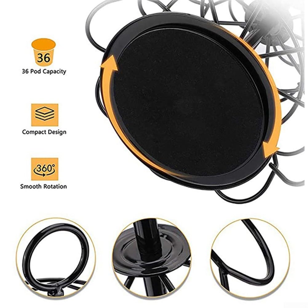 Supporto girevole per cialde espresso 36 slot per cucina girevole