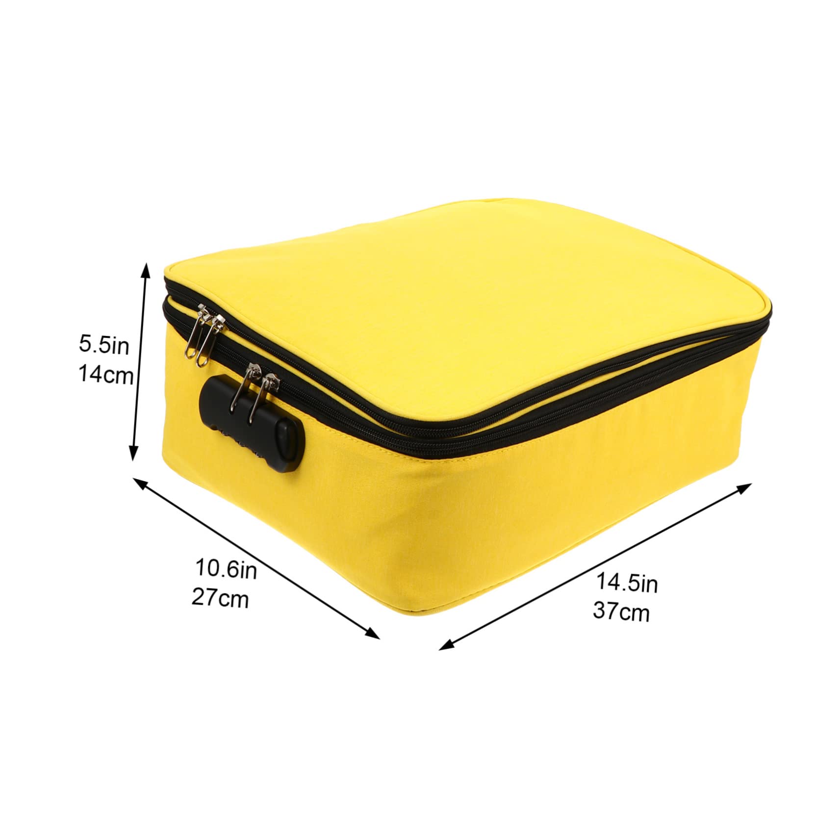 1pezzi Capacità Pouch Multifunzionale Per Documenti e Carte Con Serratura Astuccio Materiale Resistente Per Uso Quotidiano e Viaggi