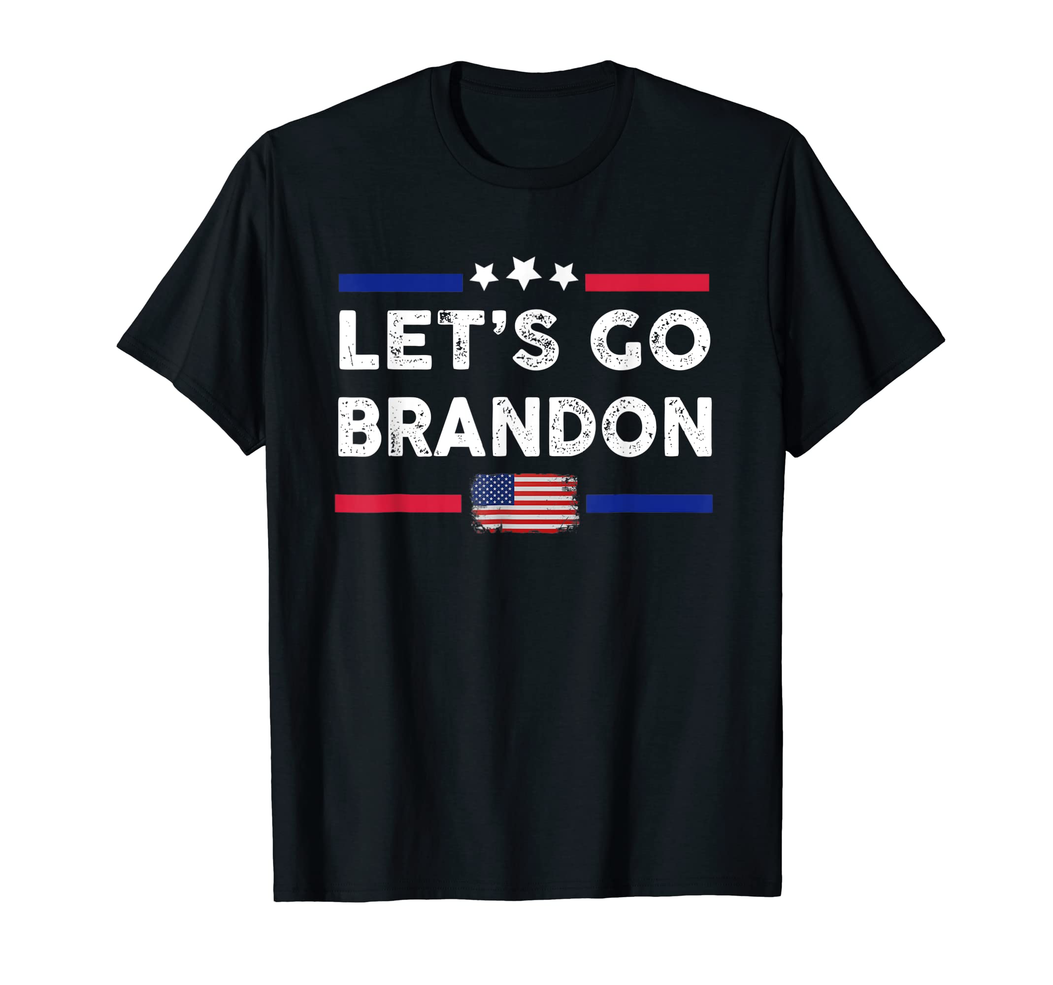 Let's Go Brandon US Flag Funny T-Shirt