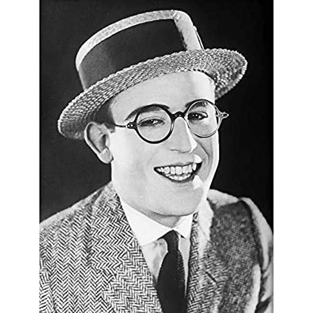 Silent Movie Star Harold Lloyd Promo Photo Unframed Wall Art Print Poster Home Decor Premium