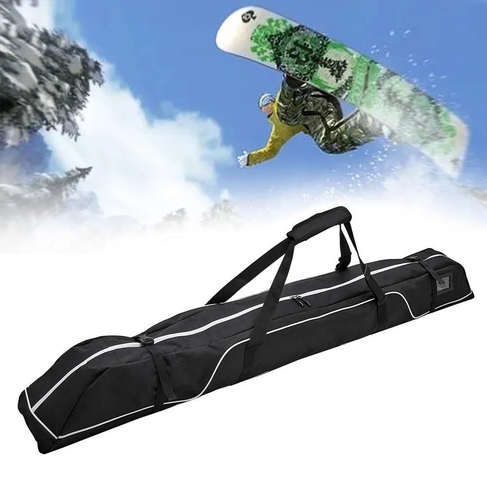 Torby na buty narciarskie 172 cm Torby na narty śnieżne, regulowane, torba podróżna na sprzęt snowboardowy, uchwyty, akcesoria do gogli i rękawiczek torba bagażowa