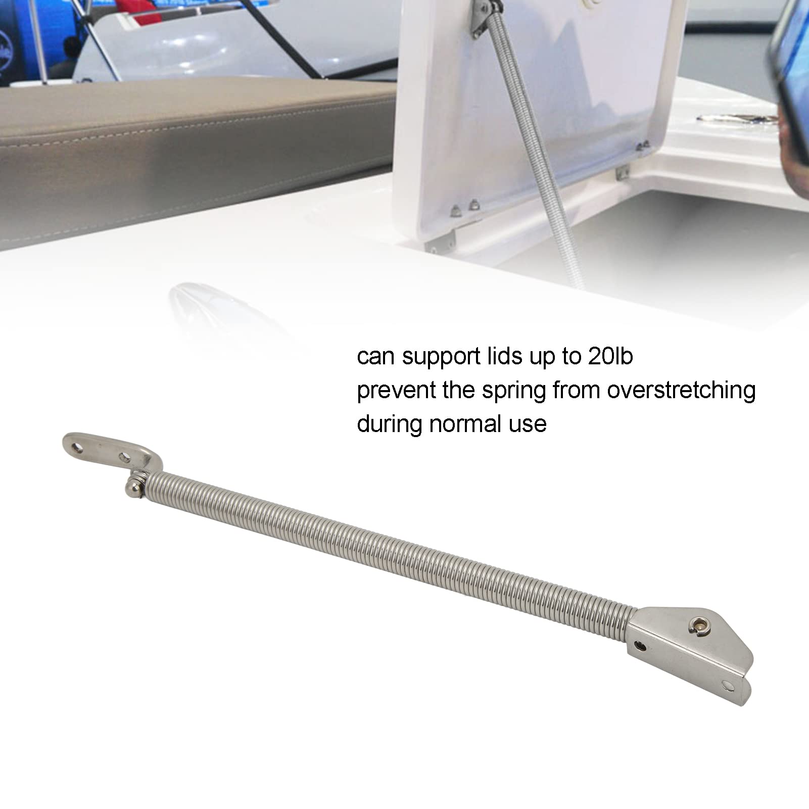 Support De Trappe à Ressort 10-1/4" Acier Inoxydable Marin Pour Bateaux Et Yachts