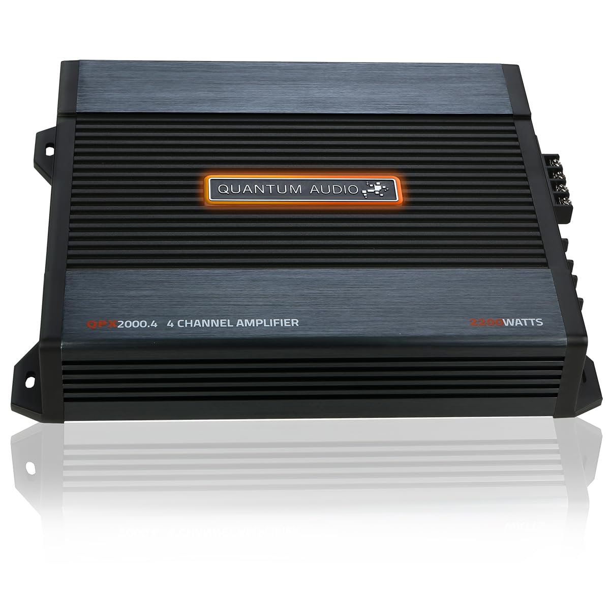 Quantum Class AB 4 Channel Amplifier QPX20004 Variable Crossover Network Audio Amplifier-Black