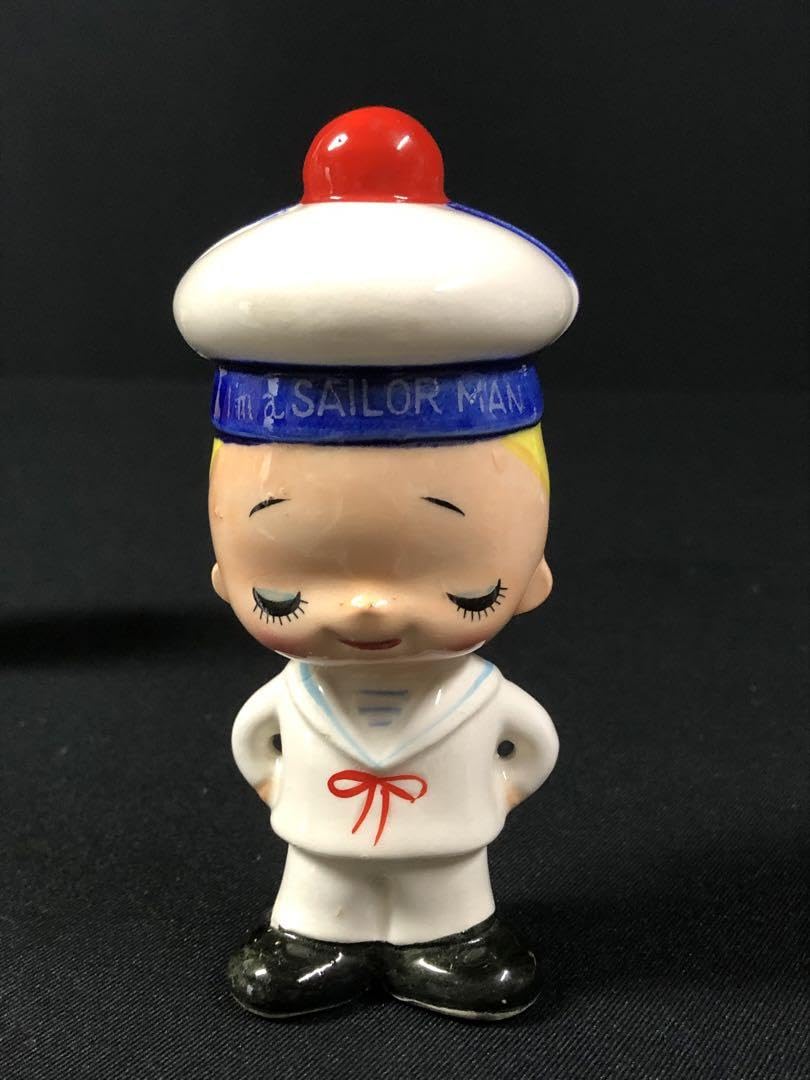 Amazon.co.jp: 内藤ルネ 陶器人形 昭和レトロ 置物 : ホーム＆キッチン