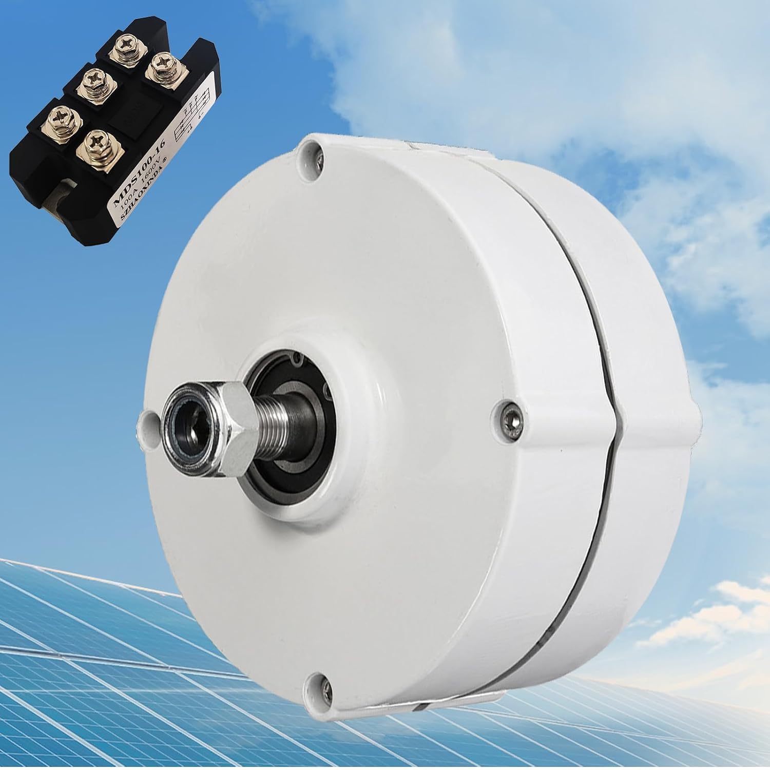 Generatore A Magneti Permanenti Da 100 W 12 V/24 V, Alternatore Trifase Senza Ingranaggi A 600 Giri/min Con Raddrizzatore Da 100 A 1600 V, Turbina Eolica Fai-da-te E Generatore Idroelettrico Per