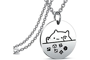Dungeons and Cat RPG Necklace: The Perfect Gift for DnD Lovers