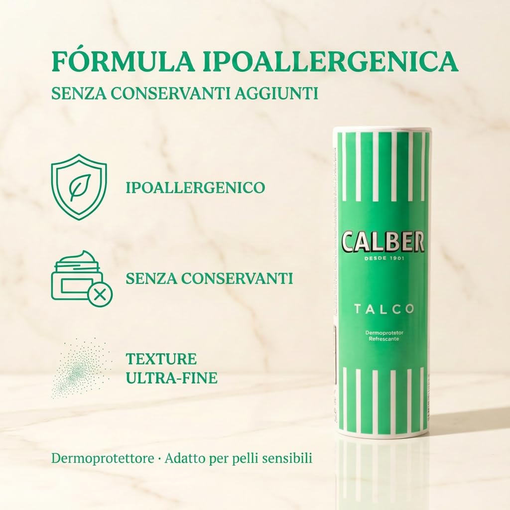 Talco in polvere CALBER 200 gr