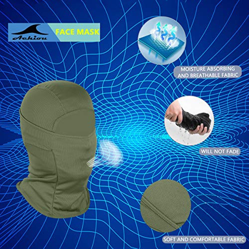 Achiou Ski Mask for Men Women, Balaclava Face Mask, Shiesty Mask UV Protector Lightweight for Motorcycle Snowboard - 3