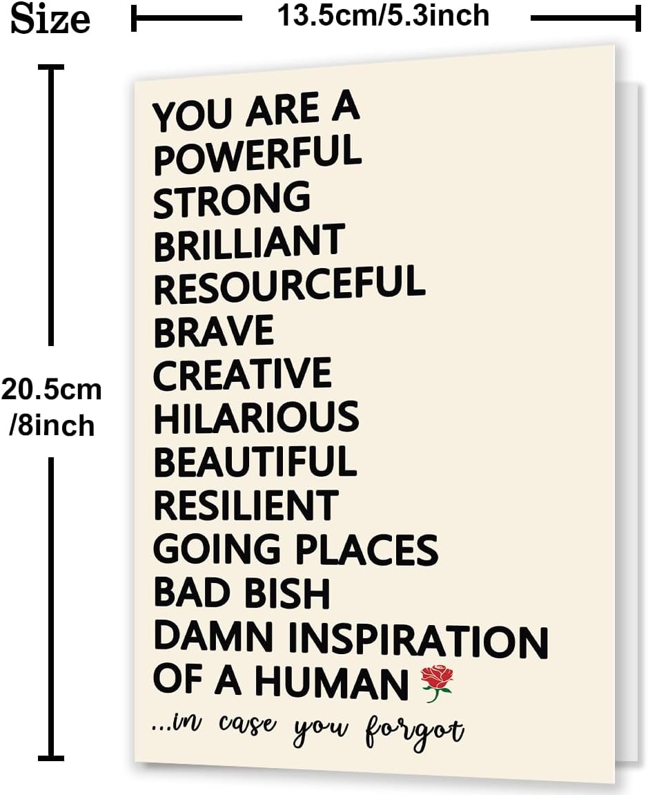Funny Encouragement Card for Women,Promotion Card for Men, You Are An Inspiration of A Human,Motivational Cards, New Job Congratulations Gift Cards for Him 27 image 2 of 6 B0CXCR6VN8