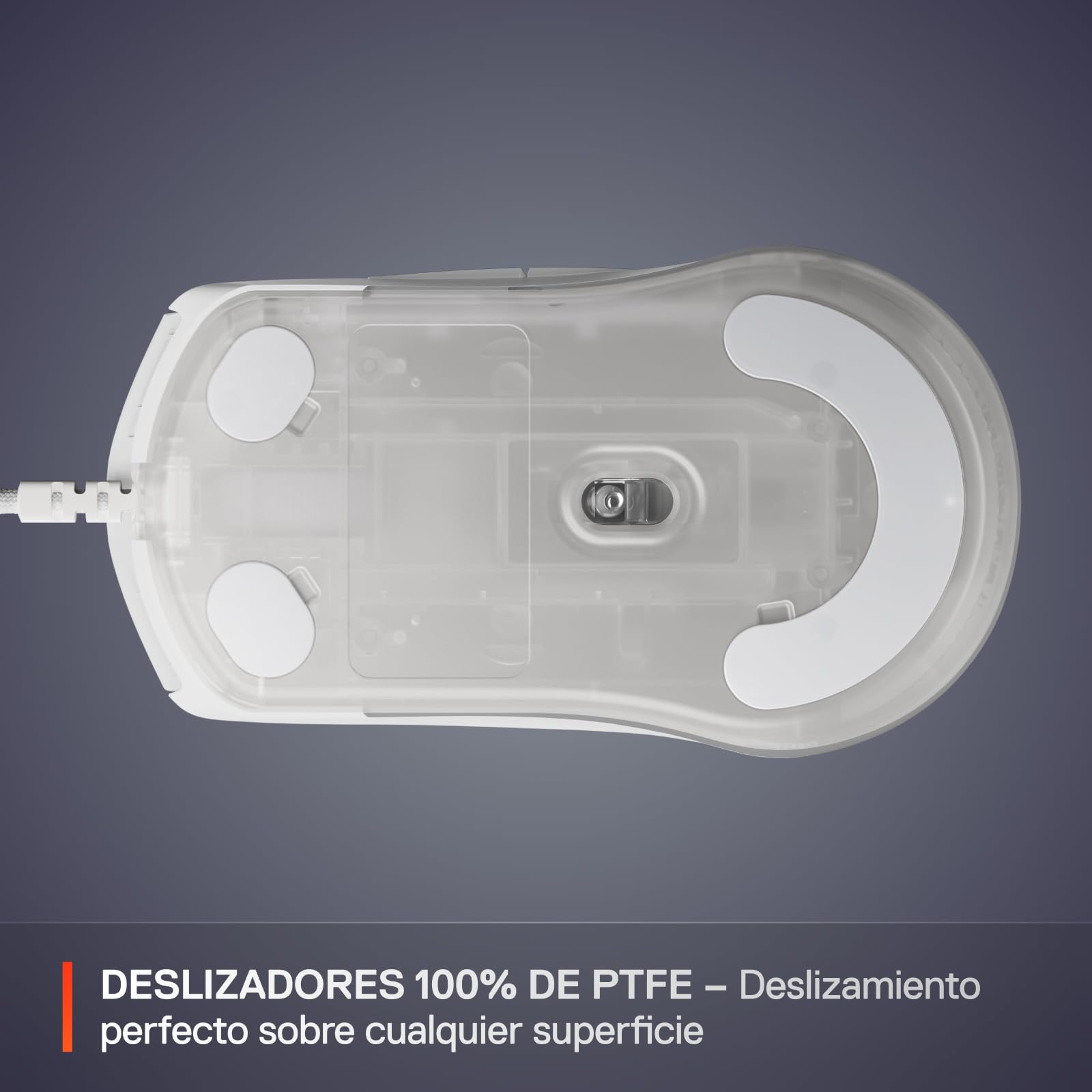 SteelSeries Mouse da gioco Rival 3 Gen 2 - Sensore ottico TrueMove Core da 8500 DPI - Durata 60 milioni di clic - Bassa latenza - 77g Leggero - Piedi 100% PTFE - RGB - Bianco