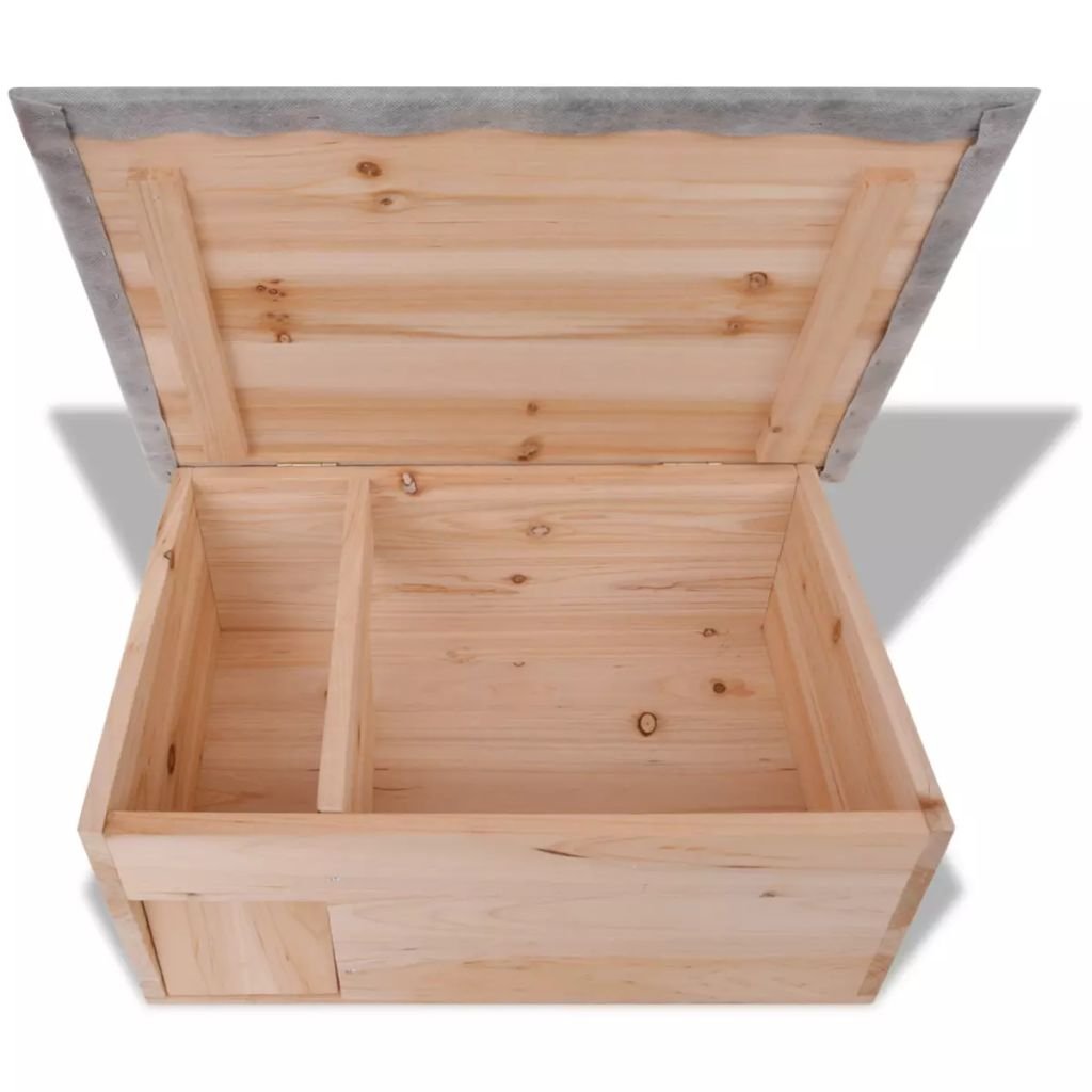 Festnight Holz Igelhaus Igelhotel mit Labyrinth-Eingang 45 x 33 x 22 cm für Igel und andere kleine Tiere
