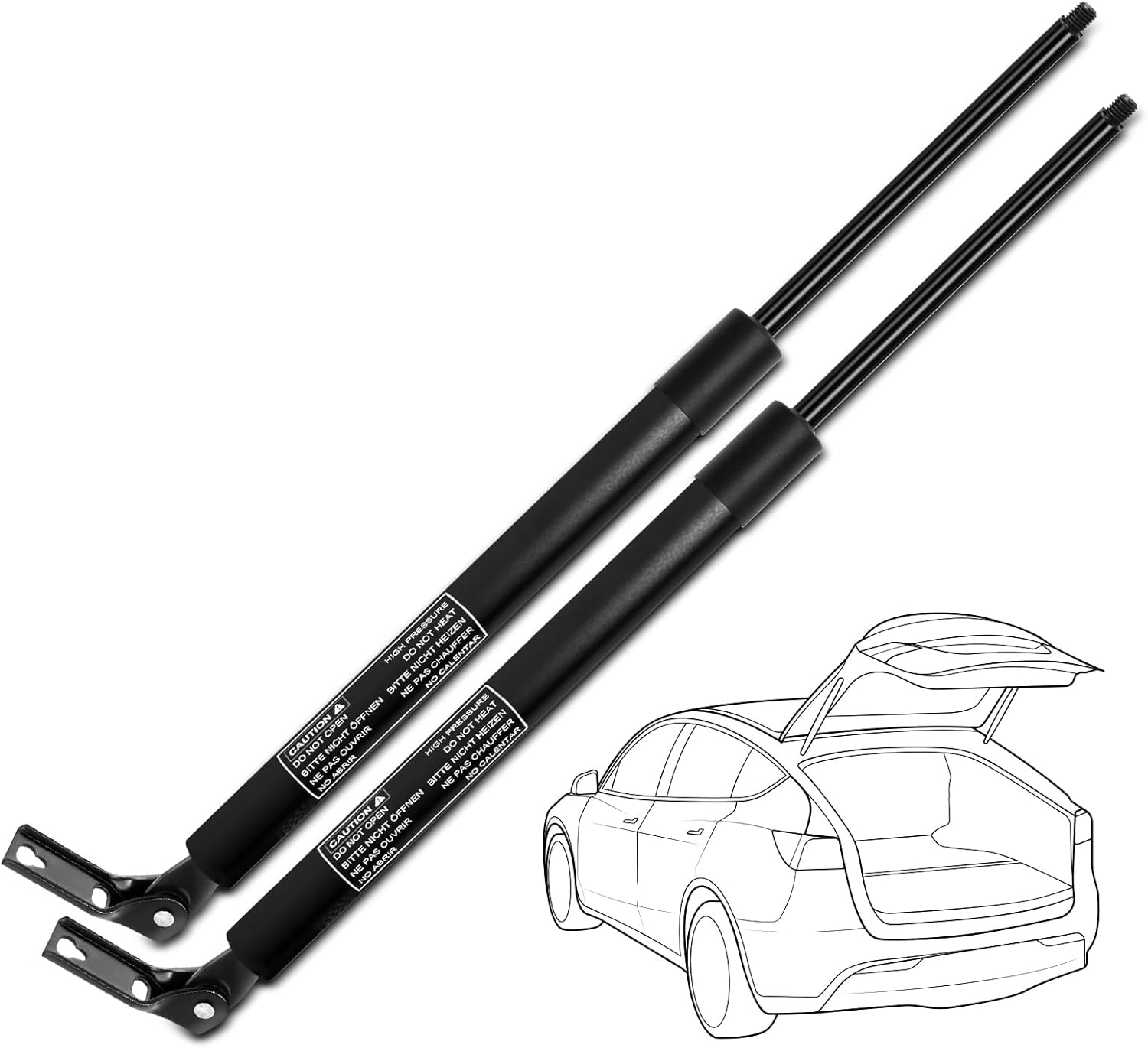YHTAUTO Rear Hatch Gas Struts Shocks Replacement for Toyota Supra 1986-1992 Hatchback, Set of 2 Lift Supports, Replace# SG229017