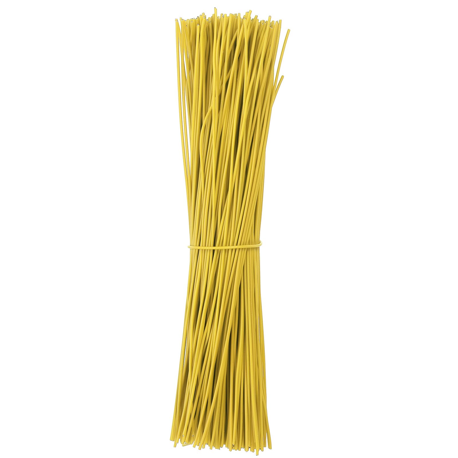 PATIKIL Plastic Twist Ties, 300 Pcs 6 Inch Reusable Cable Ties, 0.04 Inch Wide Bag Coated Ties for Household and Office Use Yellow