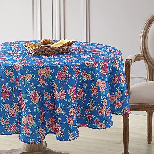 Laura Ashley Decorative Tablecloth, Wrinkle and Stain