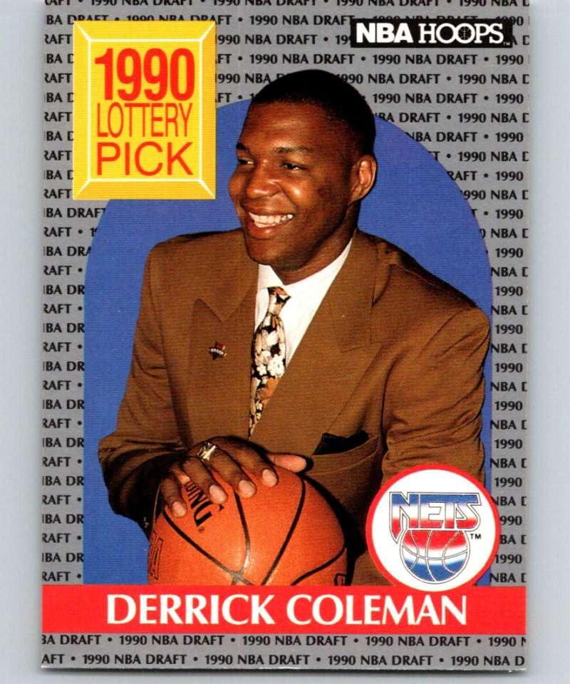 Amazon.com: 1990-91 NBA Hoops #390 Derrick Coleman RC Rookie New