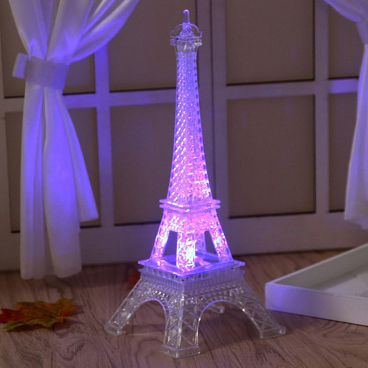 Lampe Tour Eiffel LED PRETYZOOM - 24,5cm - Noir - Décoration Bureau Et Chambre