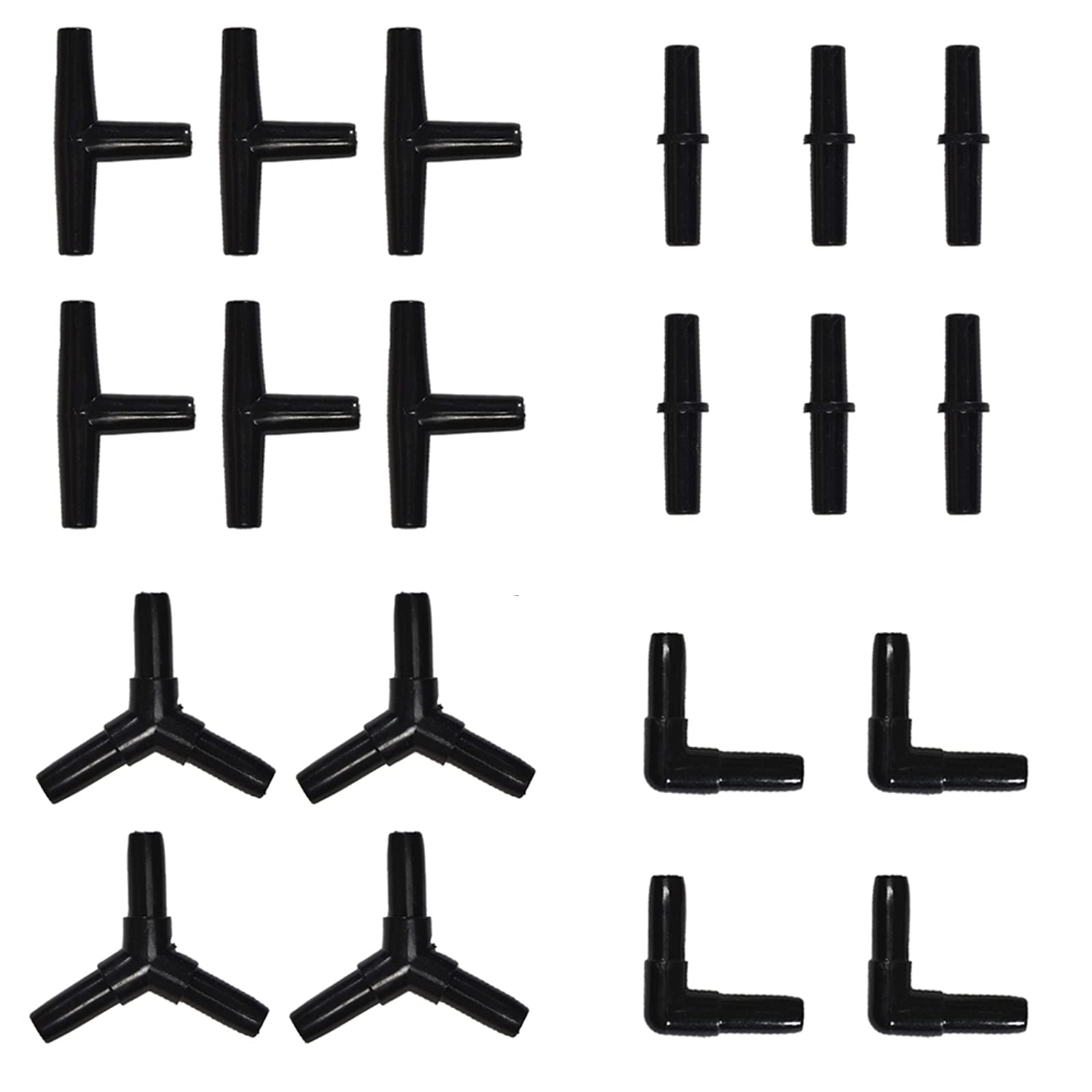 ALEGI Tuyau d'air standard en silicone pour aquarium avec clapets anti-retour, ventouses et connecteurs pour aquarium, hydroponie 30 m