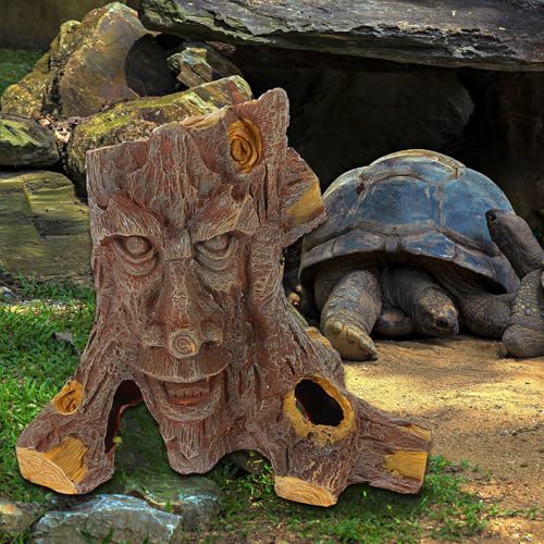 Cachette en résine forme trou d'arbre pour terrarium de lézard - 5