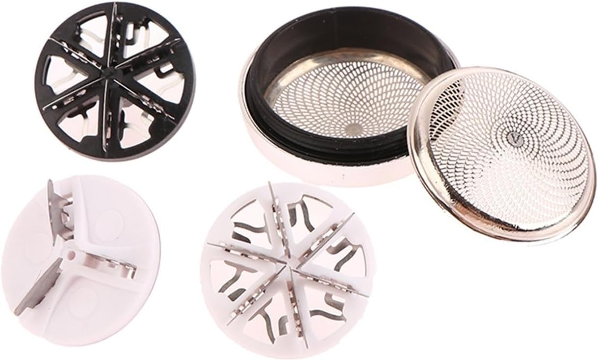 Replace The Shaver Accessory, 3/6Blades Mini Portable Electric Shaver Replacement Head Blade Waterproof Trimmer Six Leaves Shaving Machine Part(10pcsD)