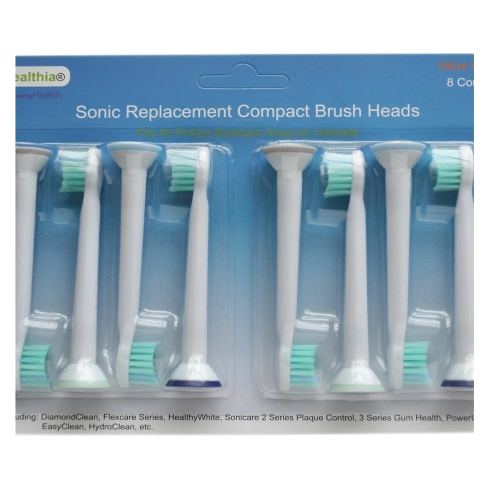 8 cabezales de repuesto compactos for cepillos de dientes, accesorios for cepillos de dientes, compatibles con Philips HX6023