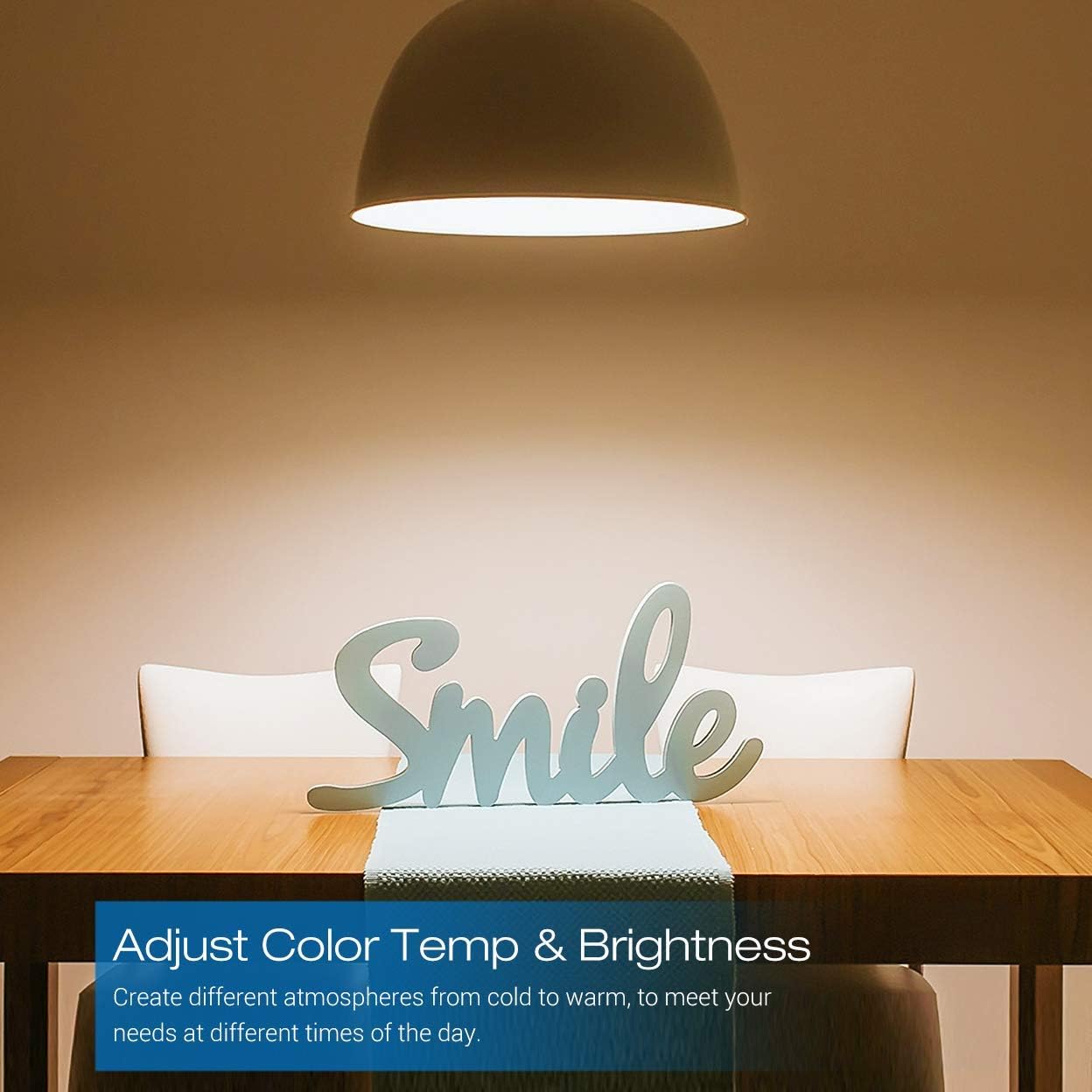 Best Deal Product Linkind Smart Bulbs Dimmable, WiFi Led Light Bulbs Work with Alexa, 2700K-6500K 60W Equivalent Smart WiFi Bulb, No Hub Required A19 E26 800LM Soft White to Daylight Led Bulb, 2 Pack