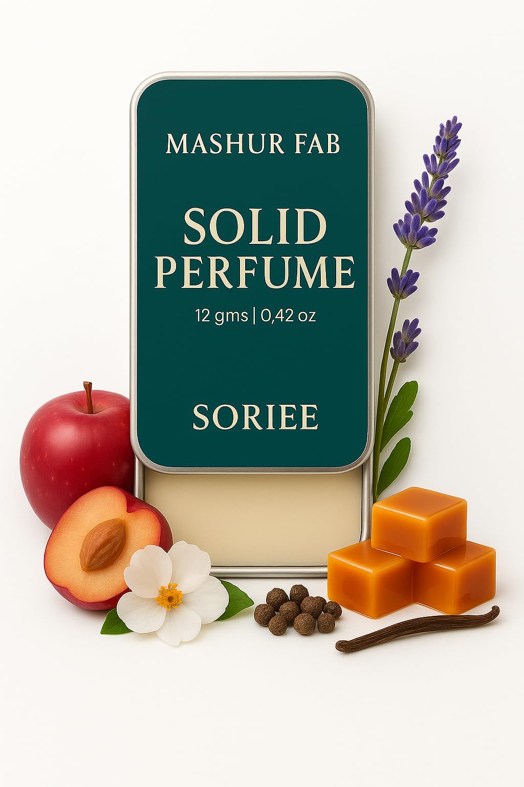 MASHUR FAB SOIREE Solid Cologne | Alcohol-Free Perfume Balm by Mashur Fab | Unisex, Long-Lasting Wax-Based Fragrance | Ideal Gift for Him & Her-image-2