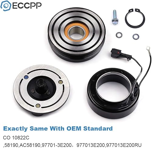 Miniatura 3 de ECCPP Embrague del compresor del A/C 2003-2006 apto para embrague de CA Kia Sorento 3.5L