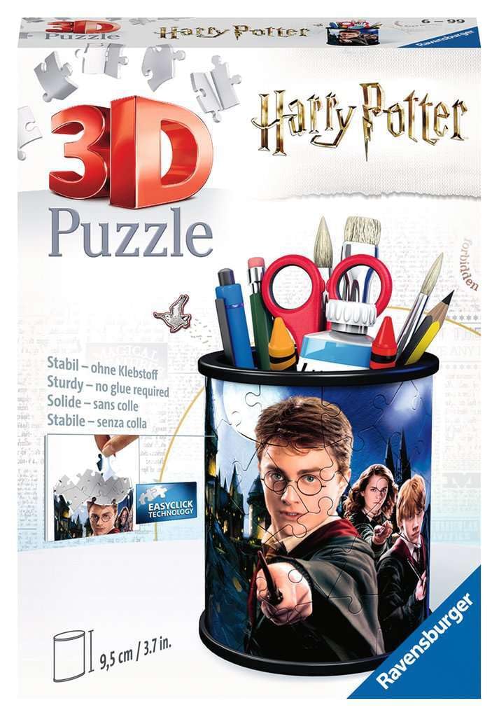 Harry Potter Pencil Cup 3D Puzzle for Kids - Every Piece is Unique, Pieces Fit Together Perfectly