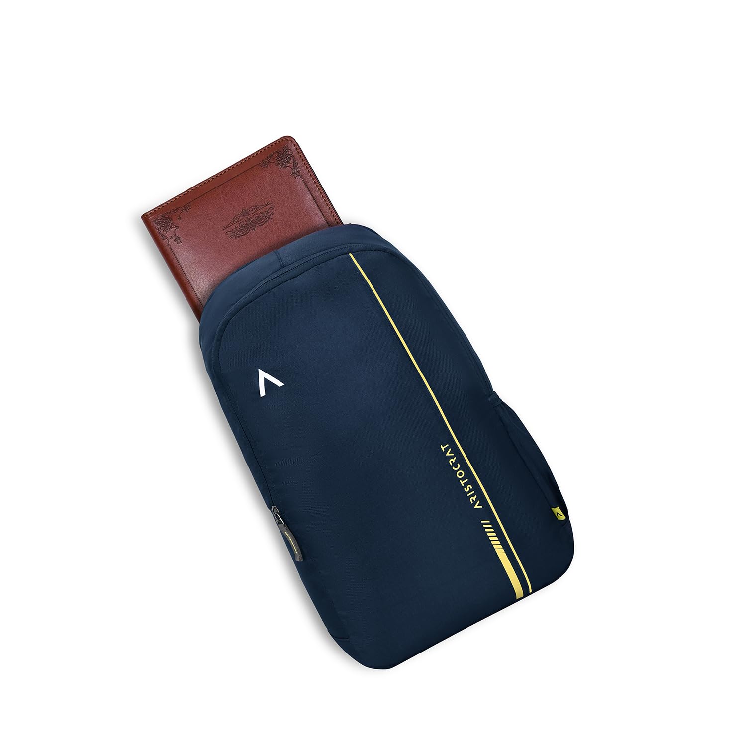 Aristocrat Nova 15L Laptop Backpack for Men & Women with Bottle Pocket | Padded Shoulder Straps, Multi Compartments | Travel & College Bag | Dark Blue 28 61tPpliFhLL. SL1500