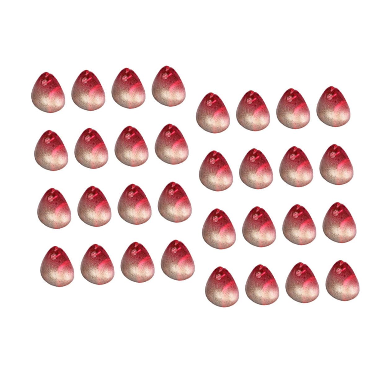 SEWACC100 Pcs DIY petal beads spacer flower petal charm glass petal pendant DIY jewelry glass pendant Accessories 100pcs