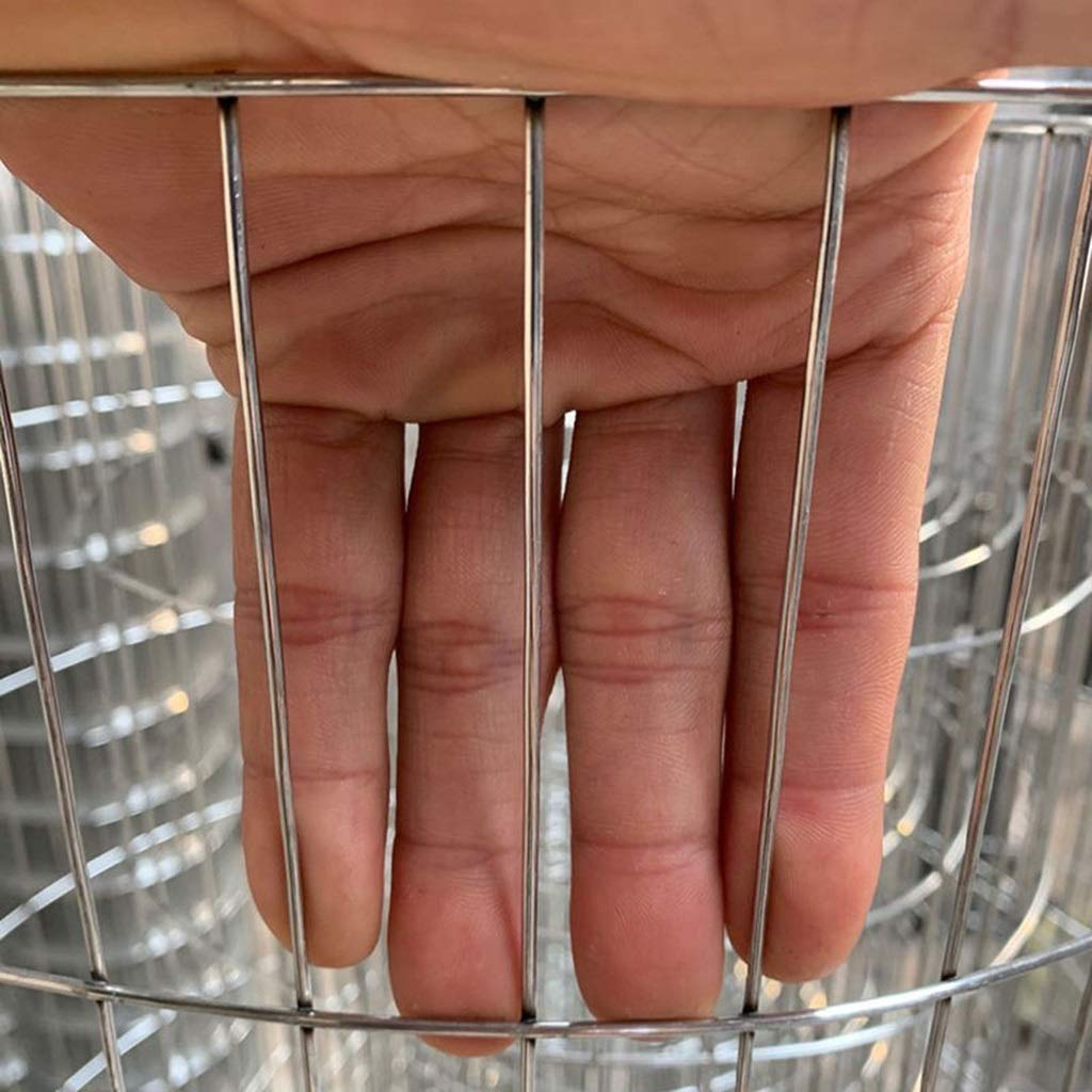 Generic - Grillage À Poule Grillage En Métal 1inch Trous Carrés Acier Inoxydable 304 Grille De Soudage Clôture Grillagée Pour Poulailler/Cage/Jardin Potager (Color : Silver, Size : 1x3m