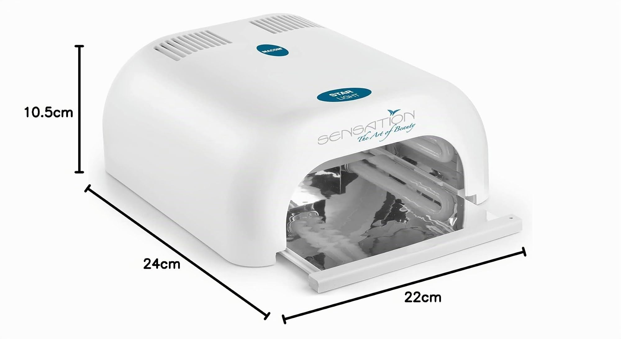 MACOM Sensation 209 Star Light Lampada UV Fotoindurente per Gel Unghie, Bianco