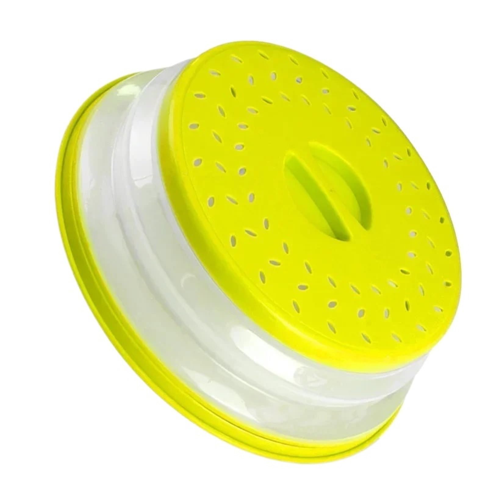 Kitchen Tools Microwave Splatter Cover Heating Folding Fresh-keeping Oil-proof Splash-proof Cooking Lid(Green -1)(Green -1)