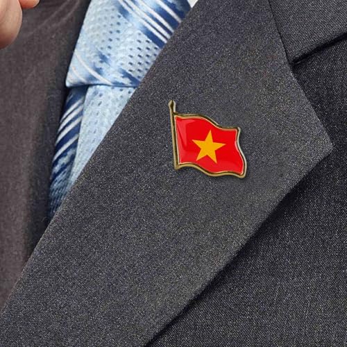 Image of Country Flag Brooch Metal Alloy Souvenir Pin Shirt Hat Backpack Jewelry Accessories Decoration Party Christmas Gift Badge International Travel Pin