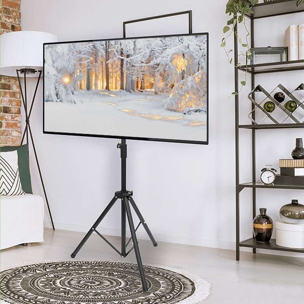 Techly 105650 Supporto Treppiede Universale da Pavimento per TV 37-70" Nero