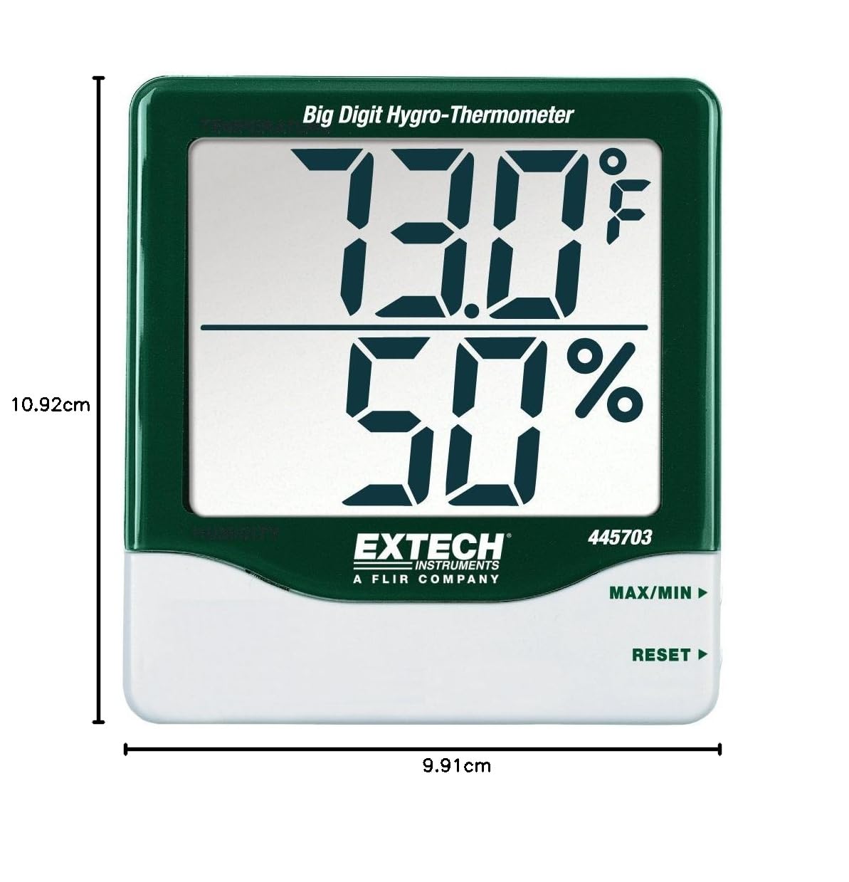 Extech 445703 Innenraum-Feuchtigkeits-/Temperaturmesser Großziffer