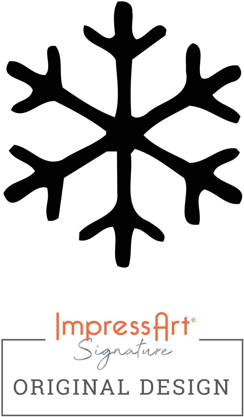 ImpressArt - Large Snowflake Signature Metal Design Stamp, 6mm