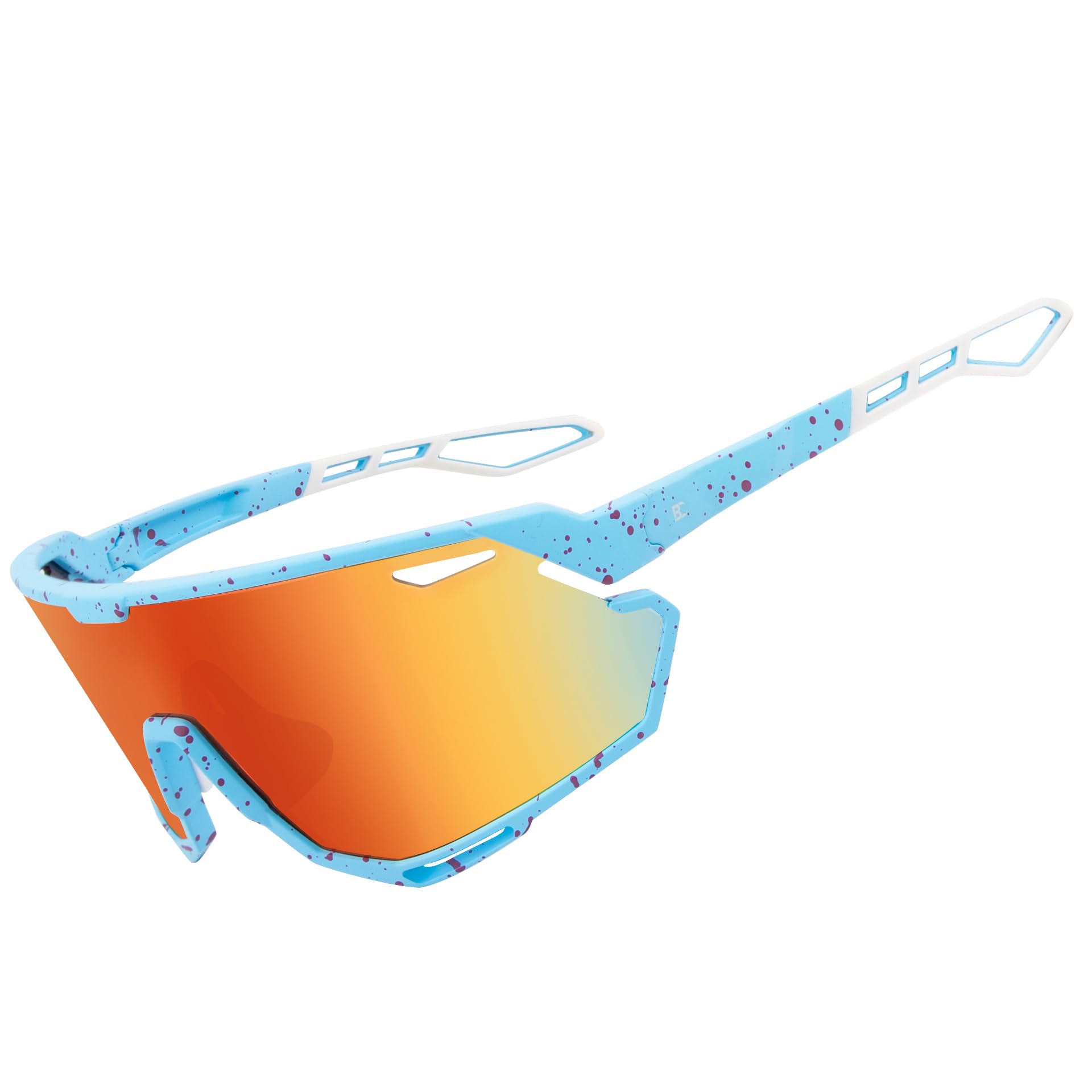Bircenpro Cycling Sunglasses for Men Women - UV400 Protection Sports Glasses Running Sunglasses for Baseball MTB Golf Softball