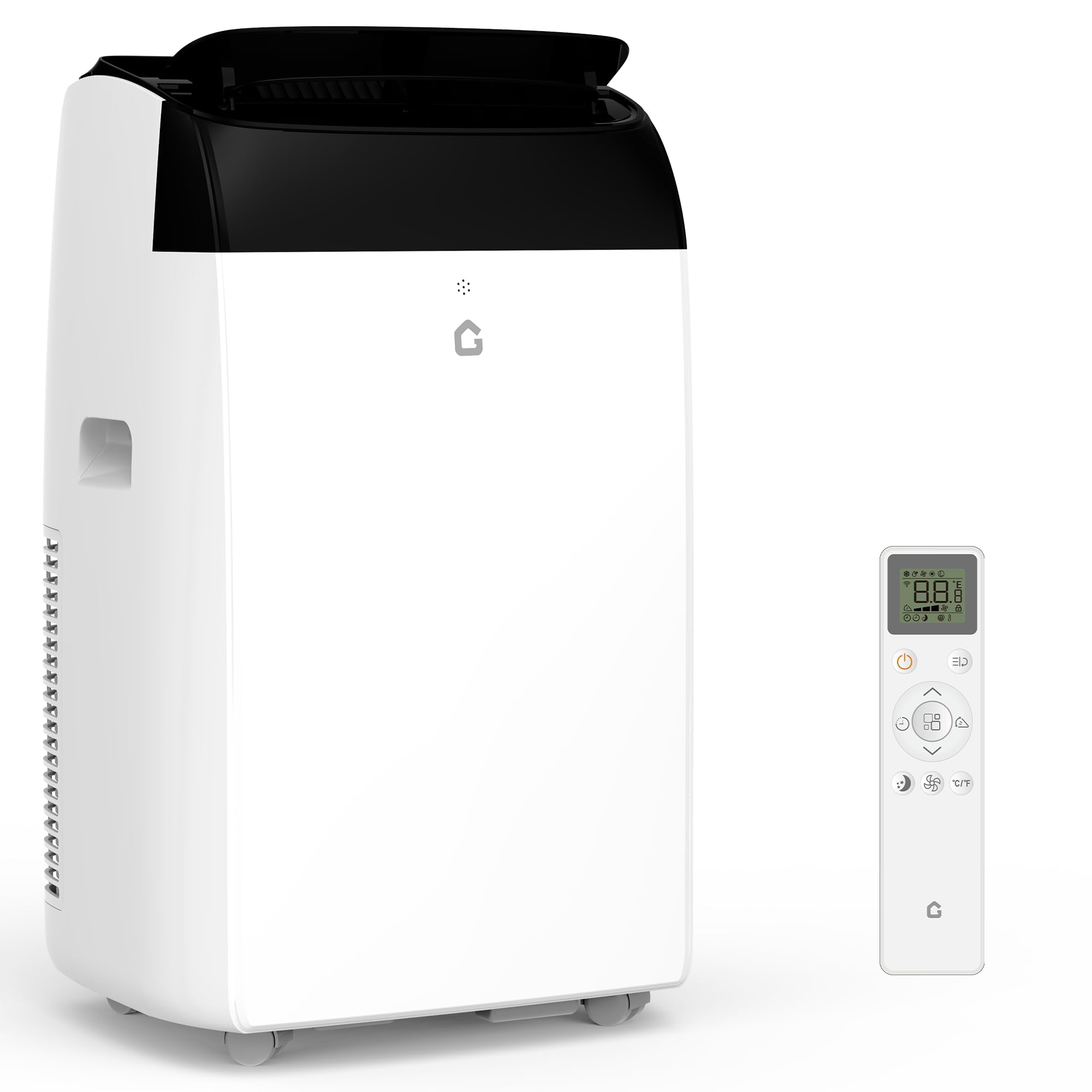 14 000 BTU Portable Air Conditioner with Dehumidifier Fan Quiet Portable AC Units for Rooms Remote Timer Auto