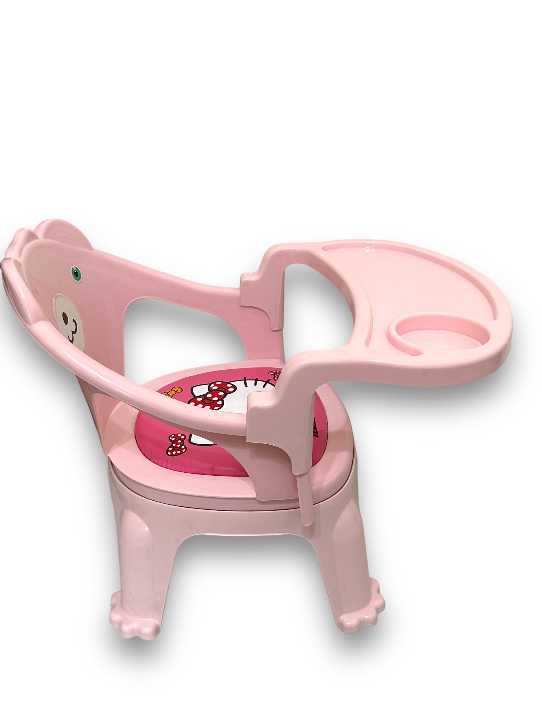 ALLNEEDSUAE, Happy Seat, Baby Chair, Baby Eating Chair, Fun Horn Below, Convenient Removable Tray And Cozy Seating for Your Little One, Colors (Blue&Pink)) (Pink)