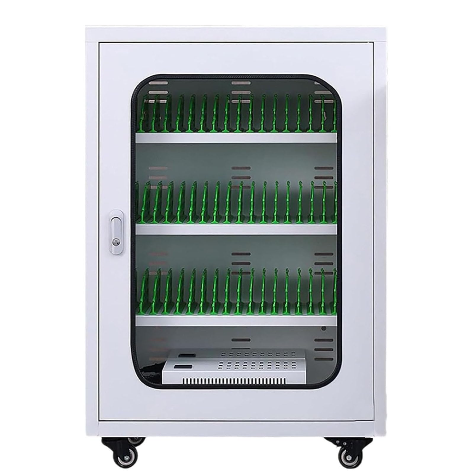 Rechargeable Cellphone Locker Storage Charging Station,6-Ports-60-Ports Mobile Phone Charging Cabinet with Charging Ports, Wheels &amp; Combination for Students and Employees