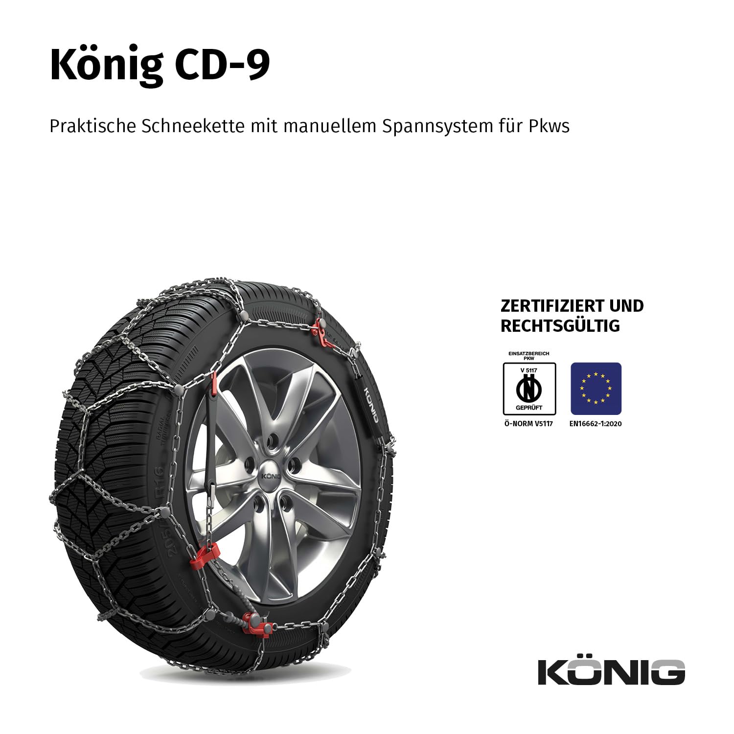 KÖNIG CD-9 104B - Schneeketten