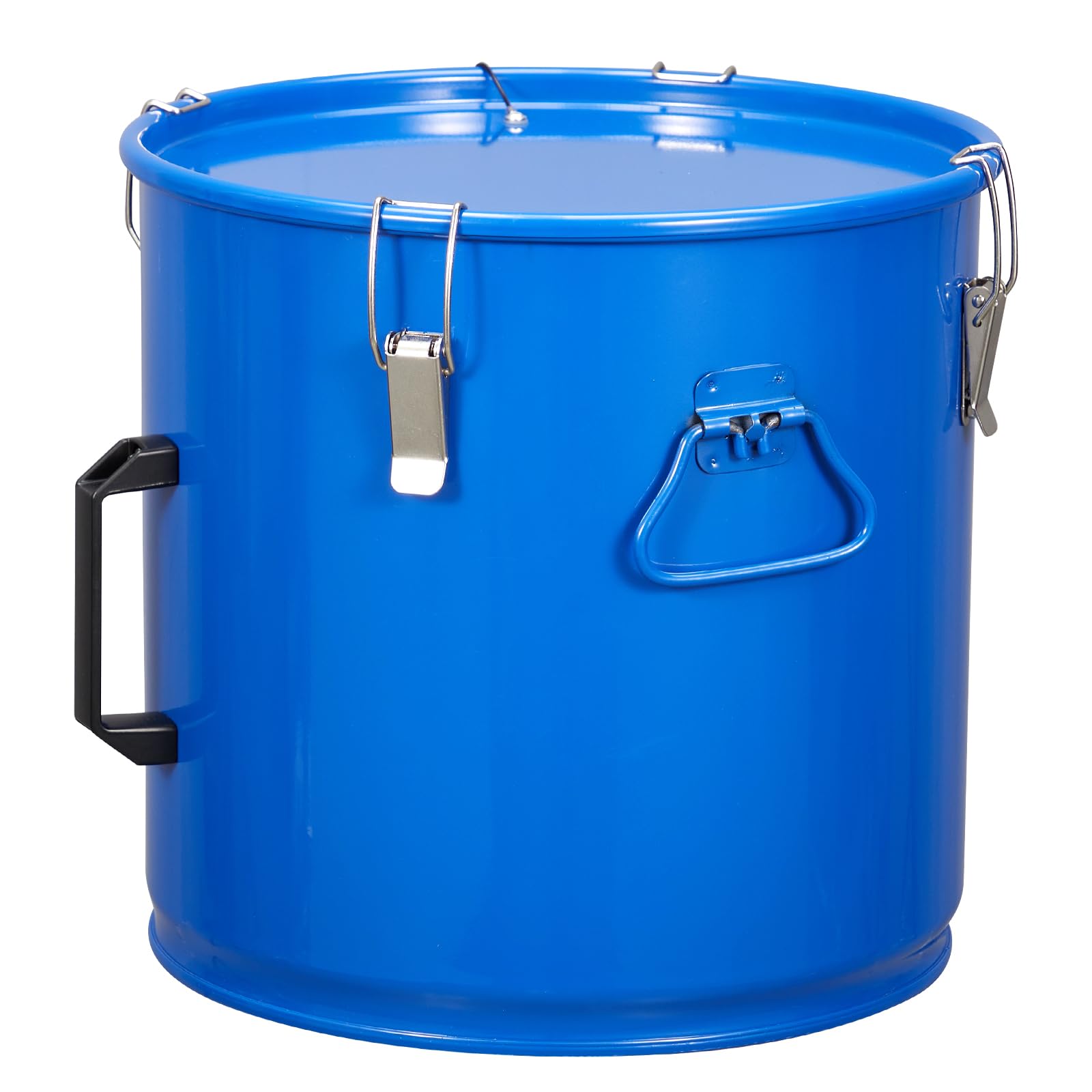Fryer Grease Bucket 8 Gal, Fryer Oil Bucket with Lid, Oil Disposal Caddy, Coated Carbon Steel Oil Filter Pot with Rust-Proof Coating, Fryer Oil Transport Container with Lock Clips & Filter Bag