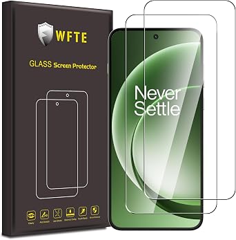 WFTE 2-Pack Tempered Glass for OnePlus 15R 5G Screen Protector,9H Hardness,Anti-Scratch,Anti-Fingerprint,Bubble-Free,HD Clear,Premium Protective Film for OnePlus 15 R,Case Friendly