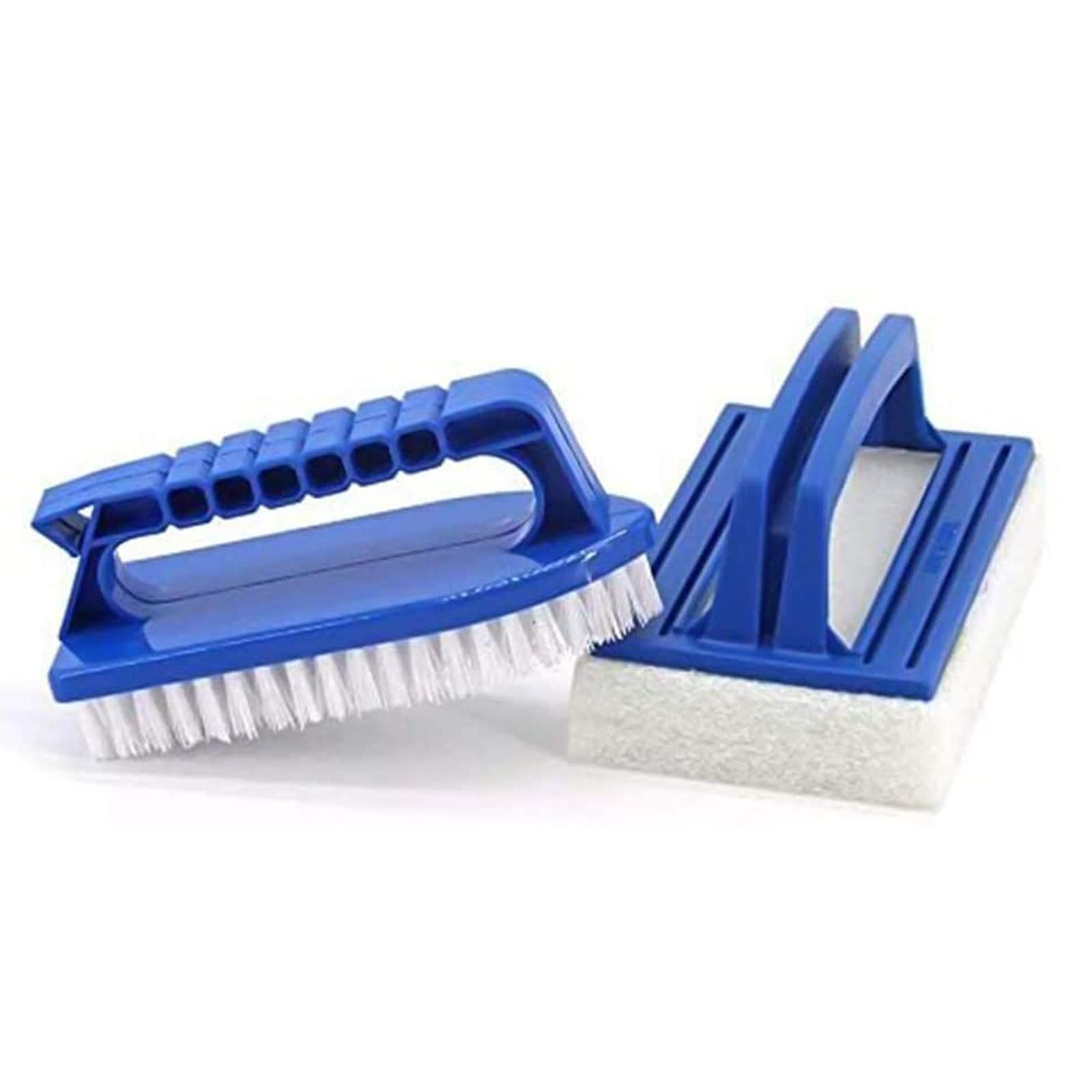 Pool Schwamm Bürste, 2 Stück Poolreinigung Schwamm Poolreinigung Bürste, Algenbürste Reinigungsbürste Handschrubber mit Griff für Spa Kleines Schwimmbad Badewannen Pool Bürsten Set