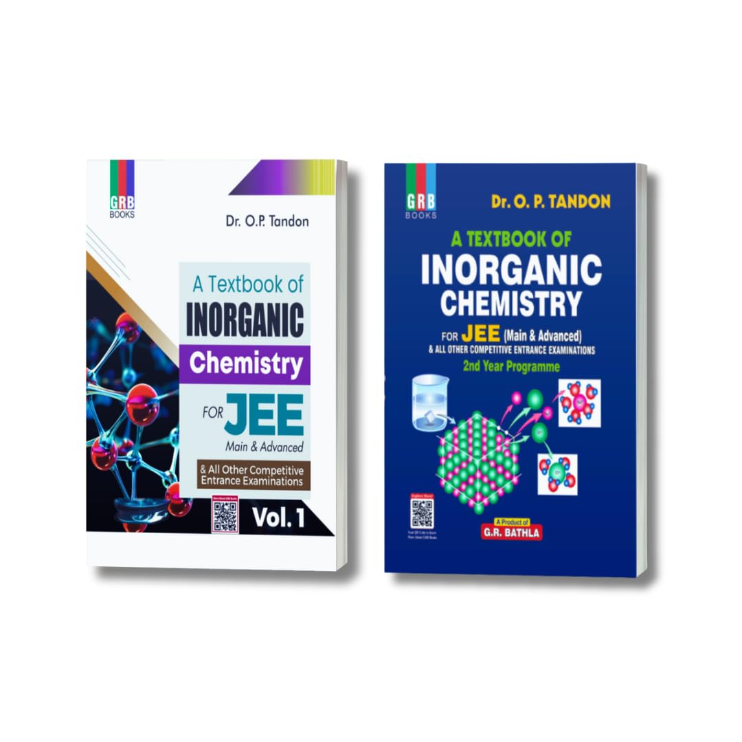 GRB A Textbook of Inorganic Chemistry (Vol - 1 & Vol - 2) for JEE (Main & Advanced) and All Other Competitive Entrance Examinations (Combo Set of 2 Books)