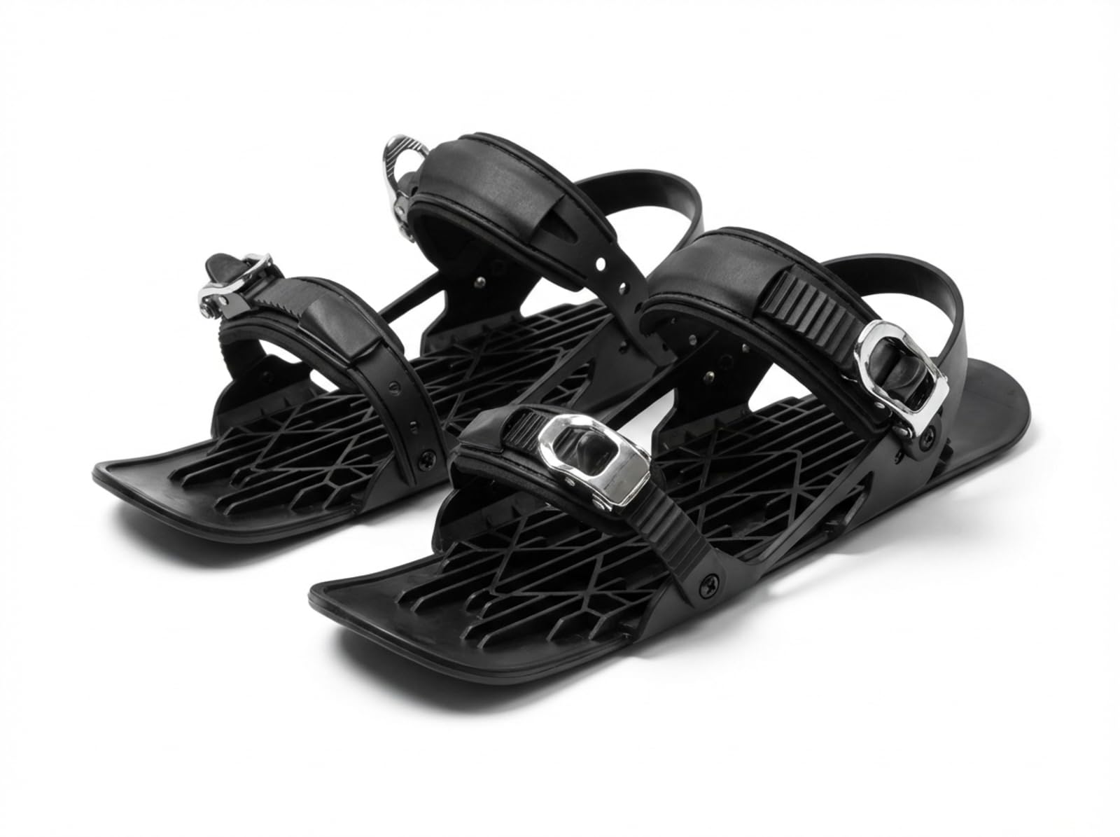 Mini Patins de Ski pour Neige, Snowskates Courts Réglables, Patins de Glace Portables