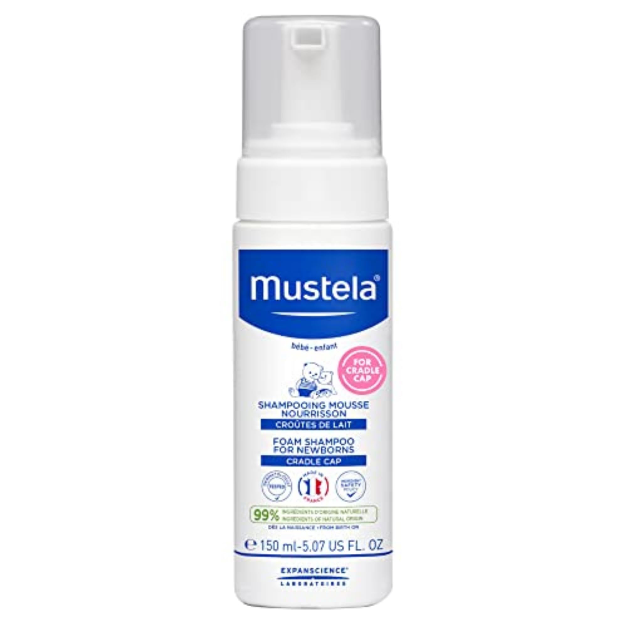 Mustela Bebe Foam Champú para recién nacidos 150ml