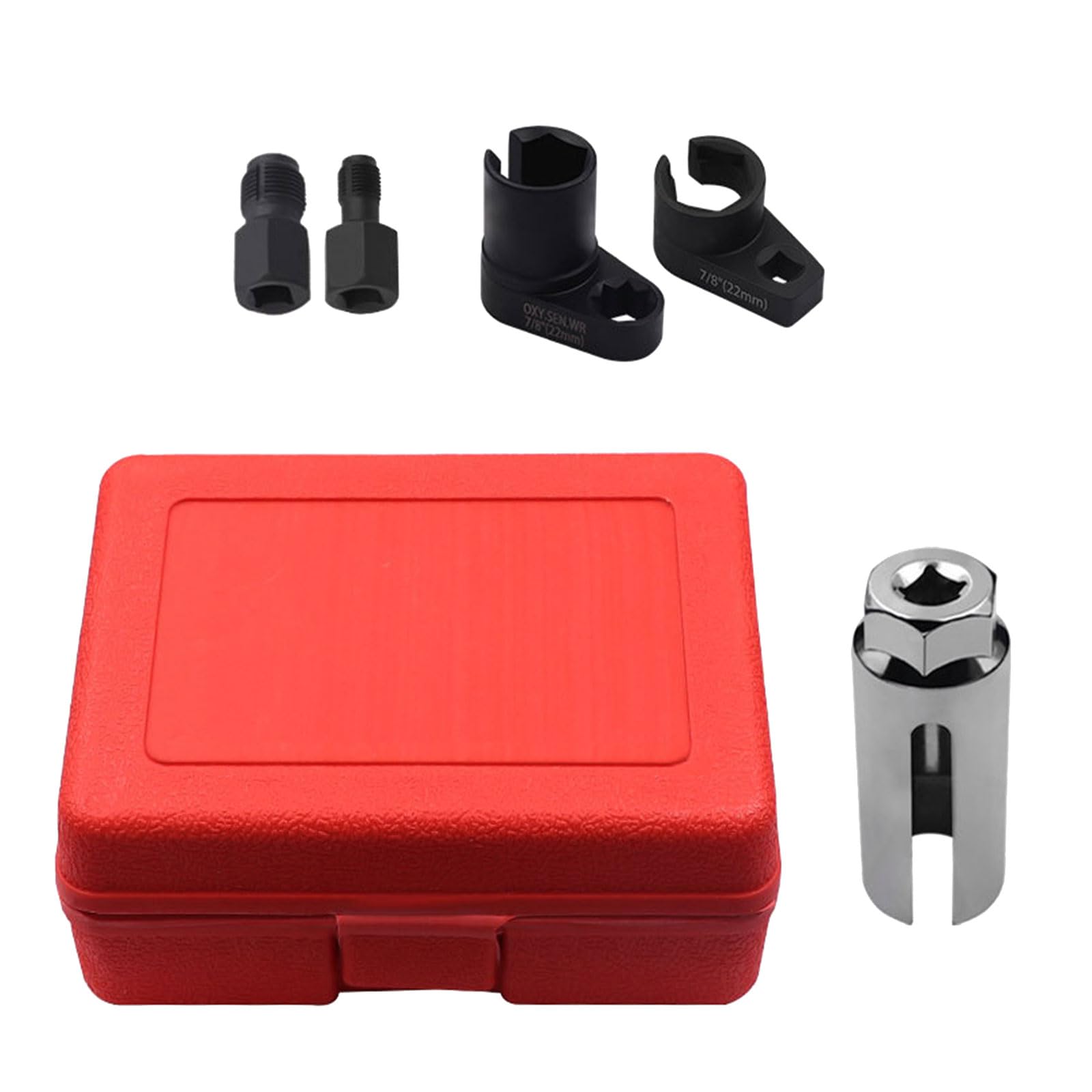 Hsioluted 5Pcs O2 Sensors Socket For And Install Wrench And Thread Chaser Tool Auto Oxygens Sensors Socket Removal Tool Vehicle Compatibility